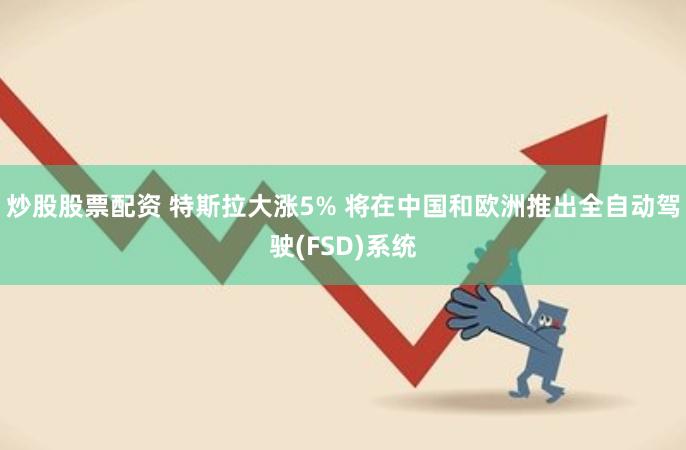 炒股股票配资 特斯拉大涨5% 将在中国和欧洲推出全自动驾驶(FSD)系统